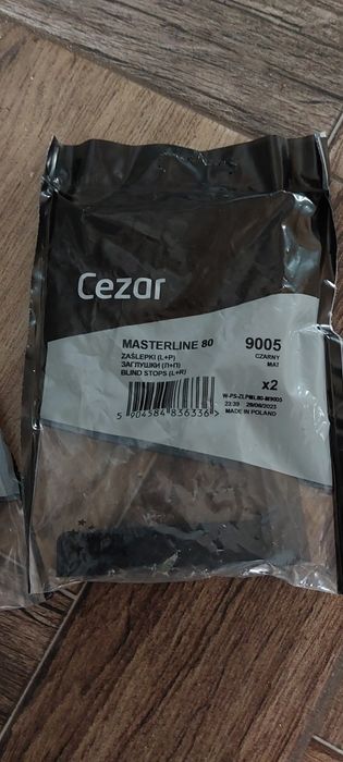 Zaślepki cezar czarne nowe