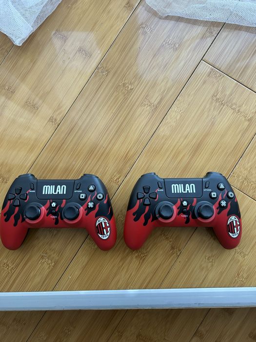 геймпада Qubick AC Milan Flames Wireless Controller Ps4-ps5