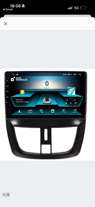 Radio nawigacja Android do Peugeot 207 (2006–2012)