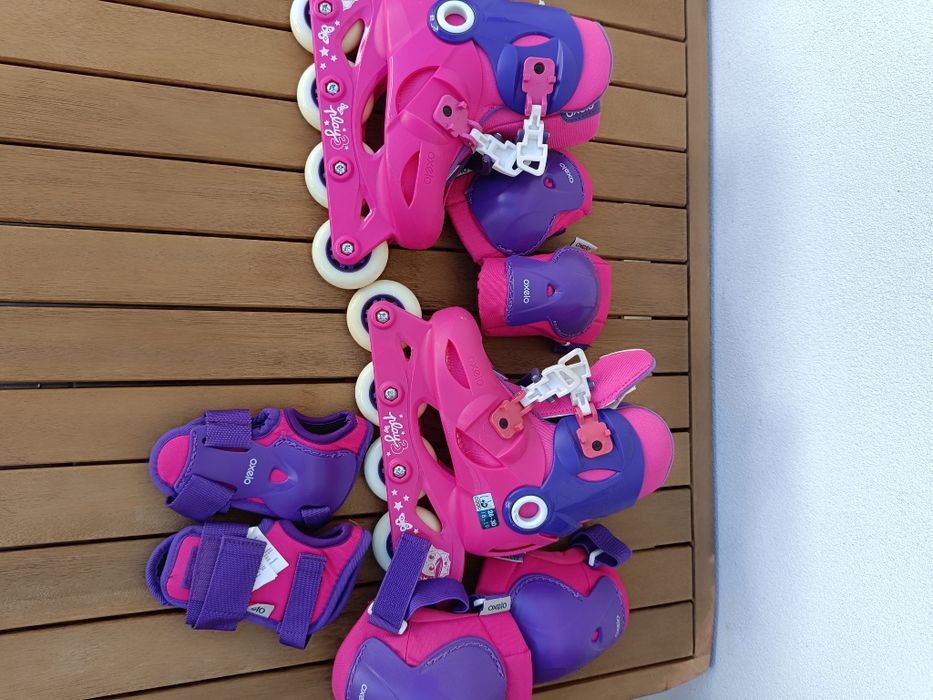 Patins em linha Oxelo + acessórios
