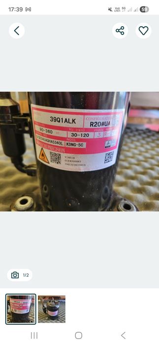 sprężarka rotacyjna Rechi Precision model 39Q1ALK.