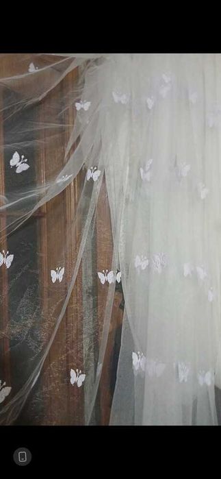 Шикарнюча тюль 5м під трубу готова жо вживання