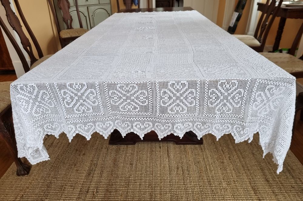Toalha de mesa em croché
