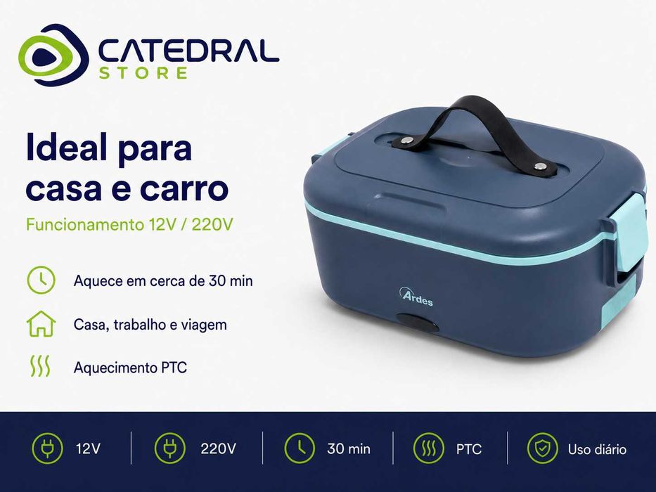 Lancheira Elétrica ARDES 12V/220V 1,5L Inox
