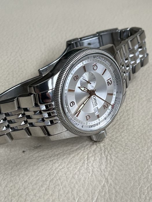 Oris Big Crown small second Pointer Day