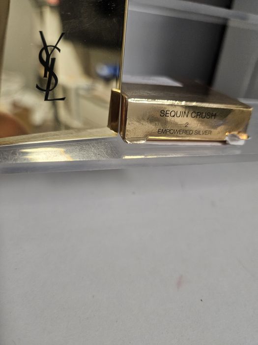 YSL cienie sequin crush 2 Empowered Silver lusterko Nowe oryginał