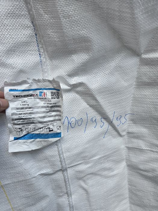 Worki big bag na sztuki niskie 100/95/95 ,120/90/90 b.mocne na zboże,