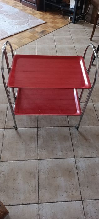 Wózek do przewożenia metalowo plastikowy