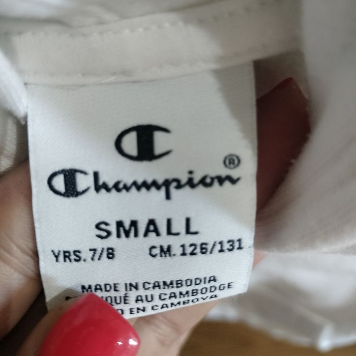 Sweat com capuz Branca Champion 7/8Anos