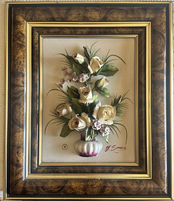 Quadro de porcelana “ Capodimonte”