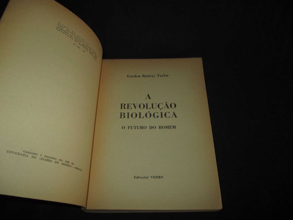 Livro A Revolução Biológica G. Rattray Taylor Verbo