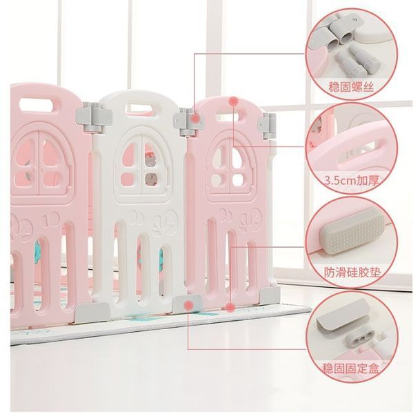 Suchy basen Plac zabaw, kojec modułowy dla dziecka zjeżdżalna ogrodowa