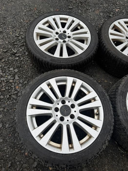 Alufelgi z oponami koła 5x112 Mercedes w204 w212  225/45r17 7,5mm jak Nowe!c-klasa