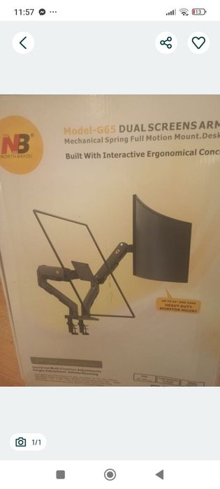 Uchwyt wieszak na monitor telewizor