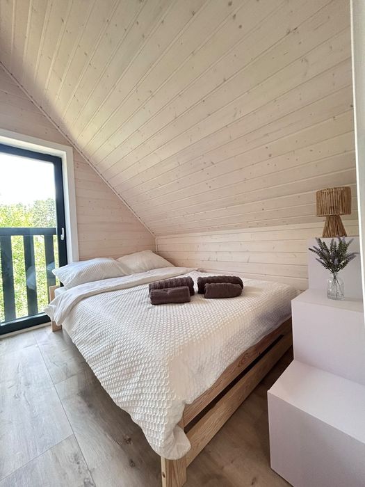 Domek nad jeziorem Gowidlińskim - balia i sauna!