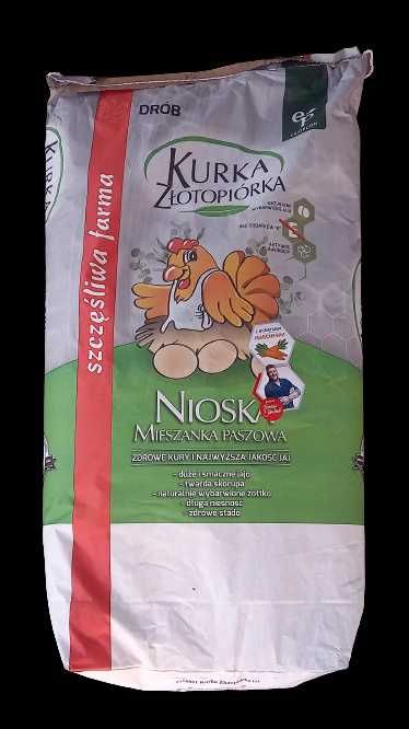 DOSTAWA 0 ZŁ !!! - Pasza, karma dla kur niosek KURKA ZŁOTOPIÓRKA - EKOPLON, sypka,  25kg