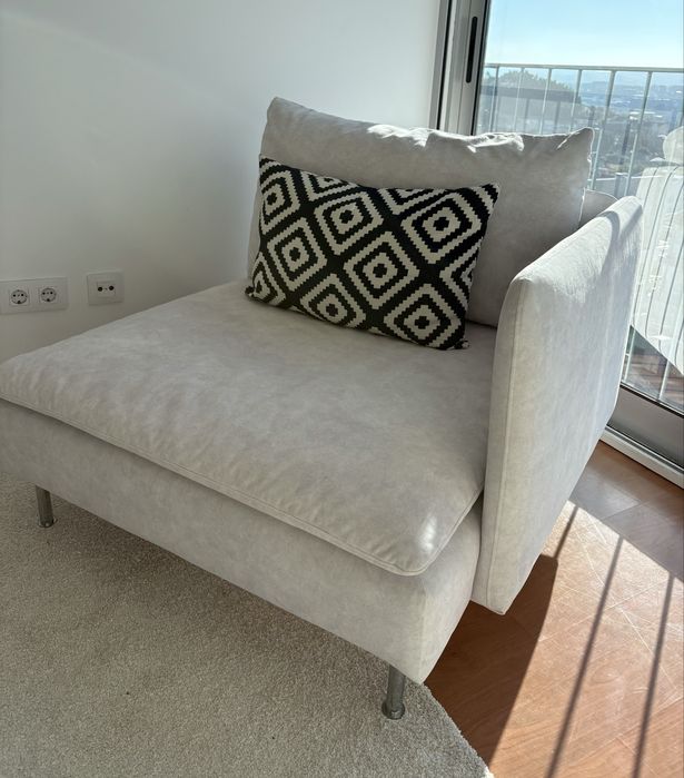 Poltrona Cadeirão Sofá 1 lugar Cinzento Almofadas Soderhamn IKEA