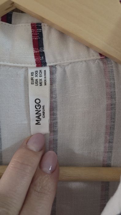Elegancki komplet lniany damski Mango