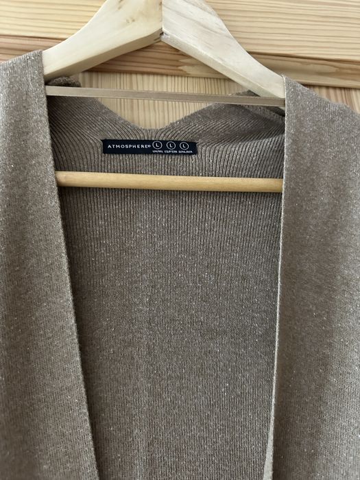 Ciemny kamel ponczo atmosphere akryl