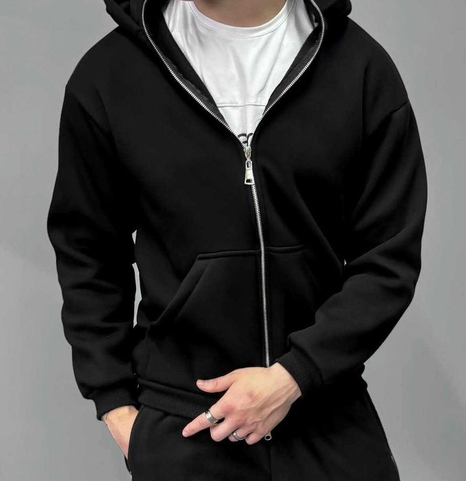 Чоловічий худі на флісі з балаклавою, р.46-56