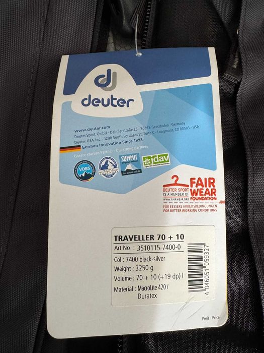 Plecak DEUTER Traveller 70+10