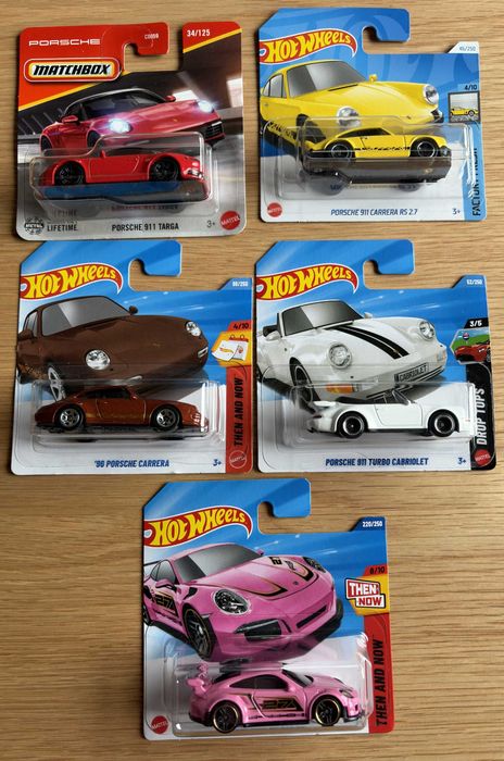 Hot Wheels , Matchbox Porsche 911 GT3 Carrera Turbo Targa