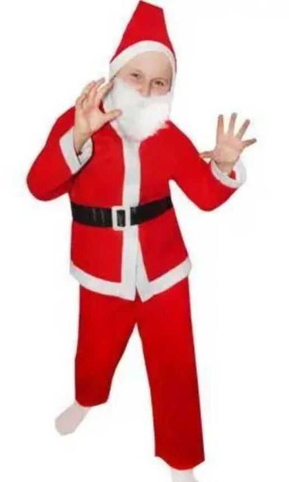 Костюм Санта Клаус НОВІ (7-9 років) Продаж (Миколай/Дід Мороз /гном)