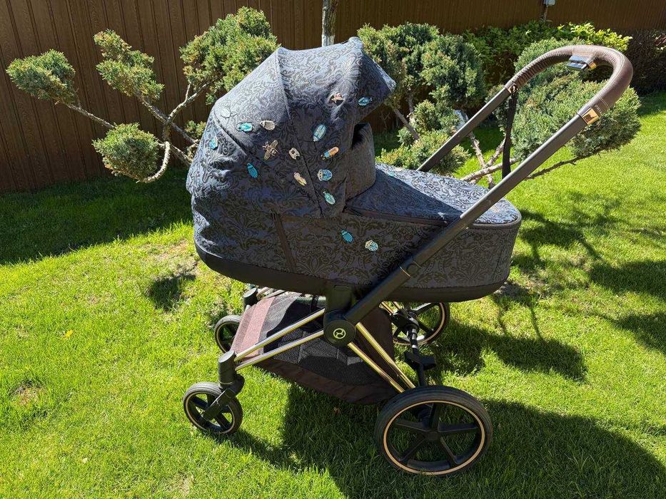 Коляска Cybex Priam 2 в 1 Jewels of Nature шасі Rosegold