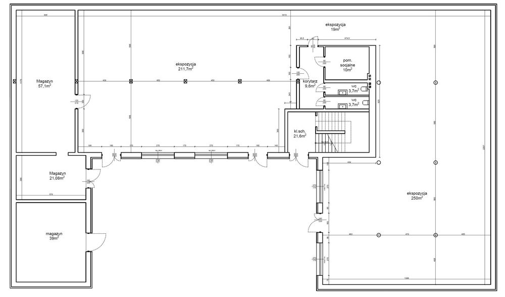 Sprzedam lokal handlowo-usługowy 1294m2, Węgrów CENTRUM