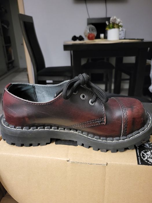 Buty Glany Steel niskie bordowe rozm. 39