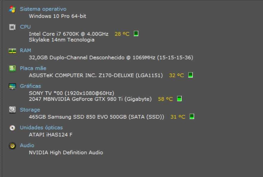 Pc torre gaming TOP - i7-6700k +32GB ram ddr4+ GTX 980ti + s