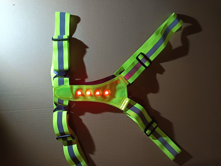 Szelki odblaskowe z led bezpieczne