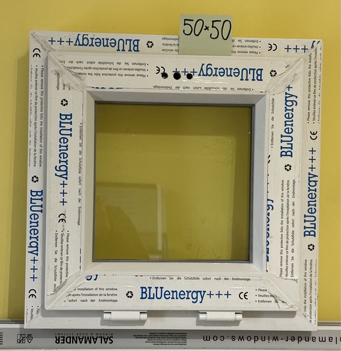 Okno PCV nowe 50 x 40, białe, dostępne od ręki! Inne rozmiary,kolory