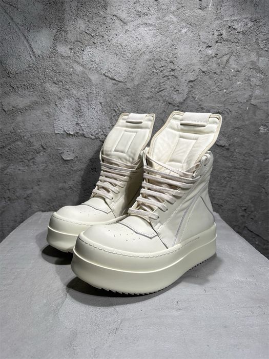 Rick Owens Geobasket Double Bumper/Megabumper White/Преміум якість!