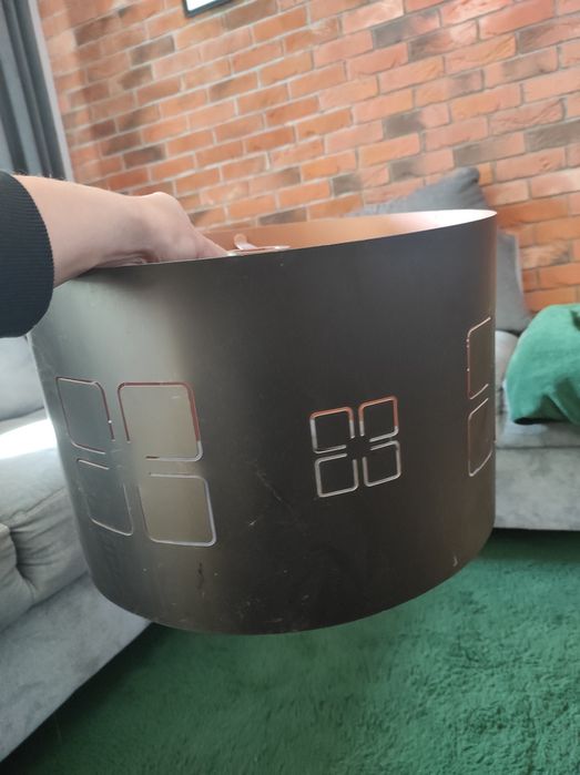 Abażur żyrandol lampa wisząca metalowa czarna