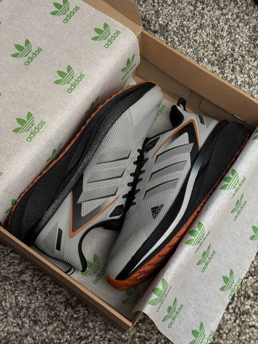 Кросівки Кроссовки Adidas Duramo Speed Light Grey Black Сірий Серый Кросовки демісезон