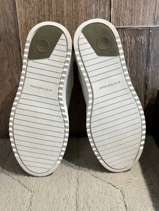 Białe skórzane sneakersy trampki G-Star Raw Rocup 38