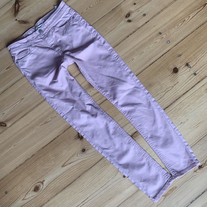 Spodnie jeansy H&M różowe SKINNY r. 134 cm 8-9 lat