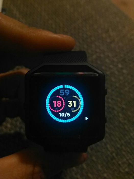 Zegarek sportowy Fitbit Blaze seria Gunmetal r. S tętno krokomierz sen