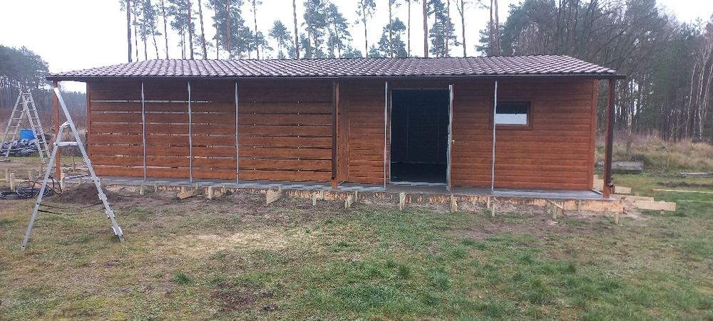 Wiata garażowa Carport 11x8 ocynkowany profil,Blachodachówka