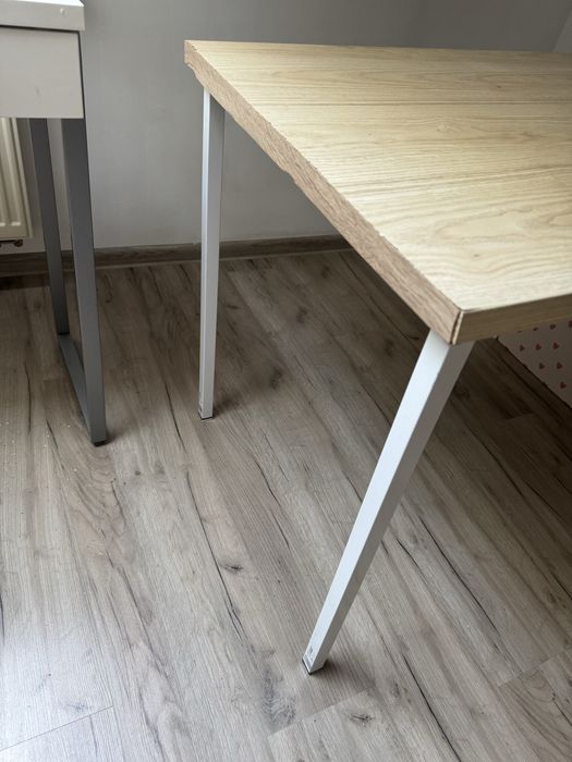 biurko blat z nóżkami ala drewniany