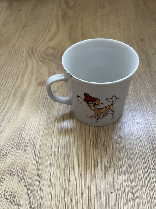 Talerzyk, kubeczek, imiseczka z jelonkiem Bambi.