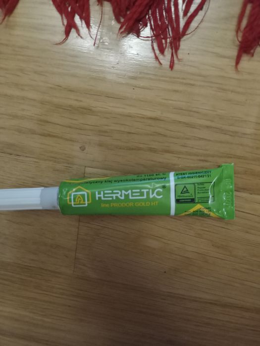 Klej do sznura/taśmy w kominku Hermetic