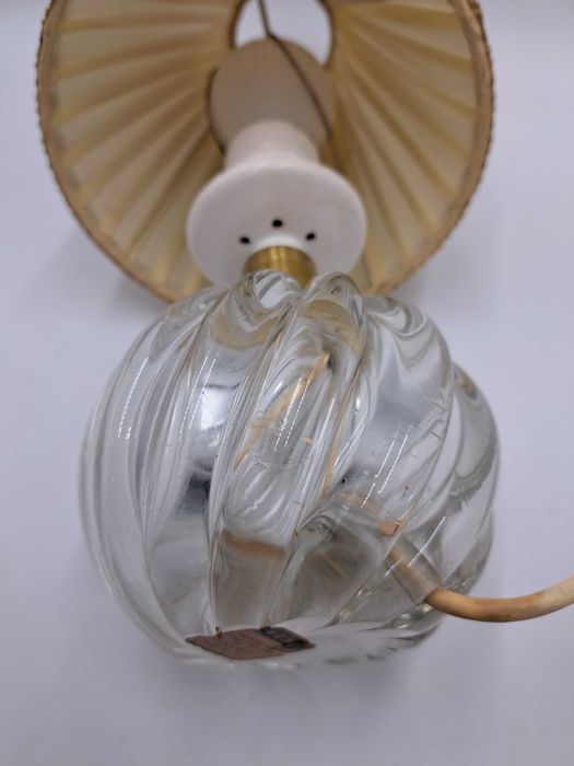 Lampa stołowa szklana włoska szkło kryształowe Murano numer 7031