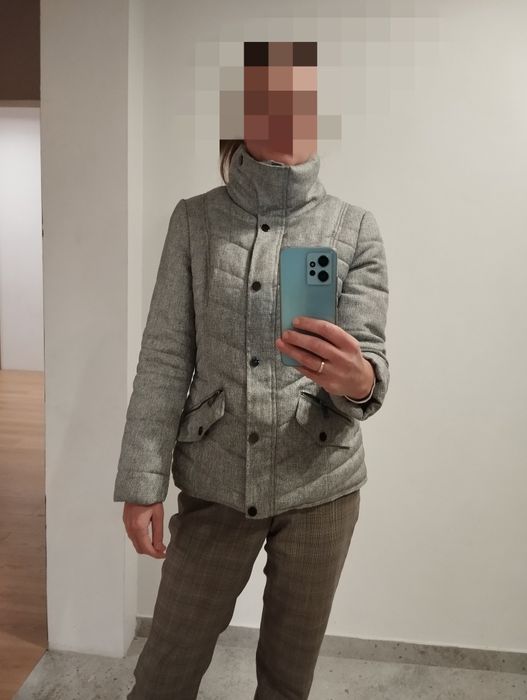 Taliowana kurtka zimowa w jodełkę r. M Next Premium