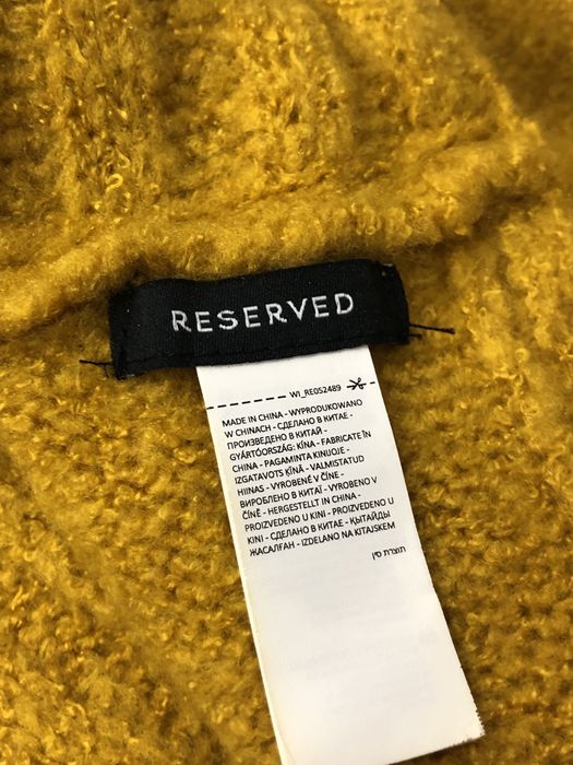 шарф хомут reserved жовтий/гірчичний