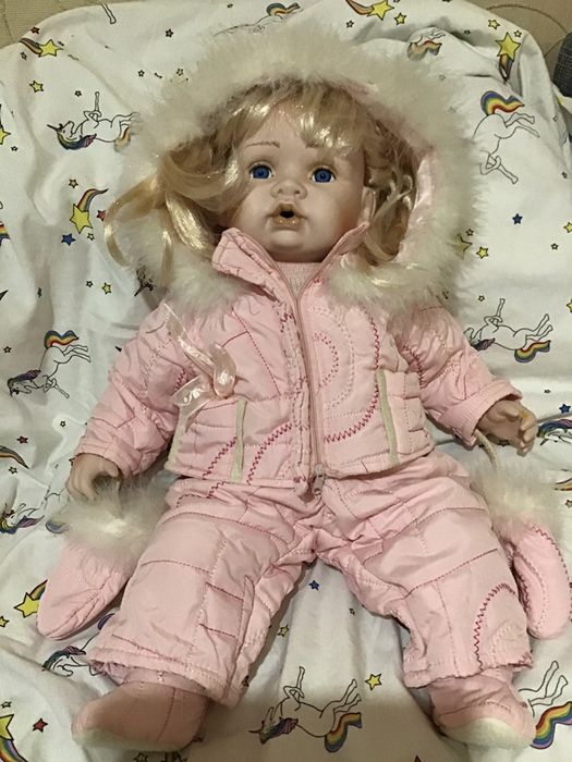 Кукла лялька велика Leonardo collection порцелян