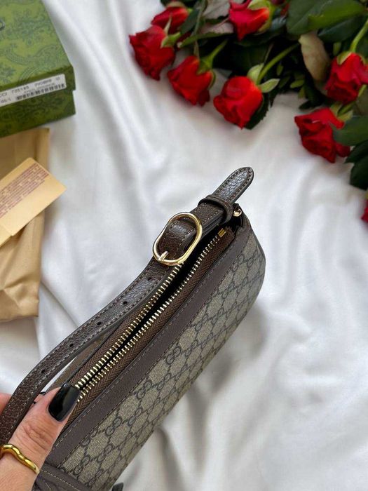 !PREMIUM! Gucci Ophidia Gg Medium Handbag Brown вона сумочка Medium