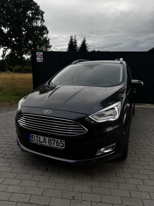 FORD GRAND C-MAX 2019 // 1.5 Benzyna 150KM // Wersja 7-Osobowa // Salonowy Stan, Rozsuwane Drzwi, Grzane Fotele i Szyba!