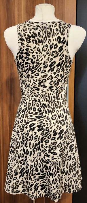 Sukienka krótka w panterkę H&M